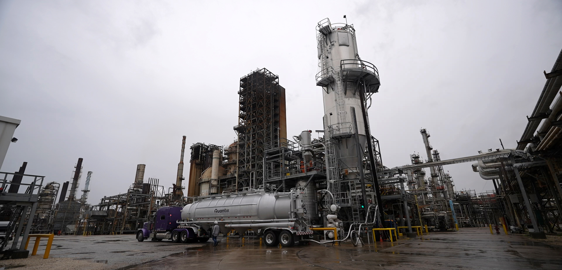 The ExxonMobil chemical recycling facility at its Baytown petrochemical complex near Houston. Credit: Dwaine Scott/CBS News