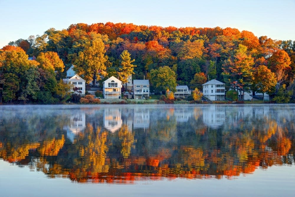 Brighton Neighborhood in Autumn