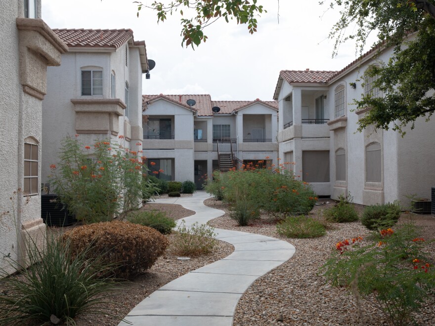 Apartments outside an Open House in Las Vegas, Nevada on Sept. 20, 2024.