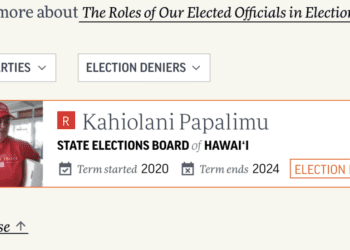 The Sunshine Blog: The Landscape Of Election Denial In America Includes Hawaii