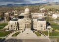 Capital Building In Downtown Boise During The Day