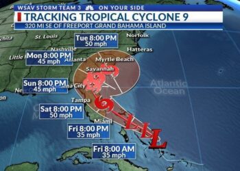 Tropical storm tracker: Cyclone in Atlantic could hit Carolinas Monday – USA TODAY