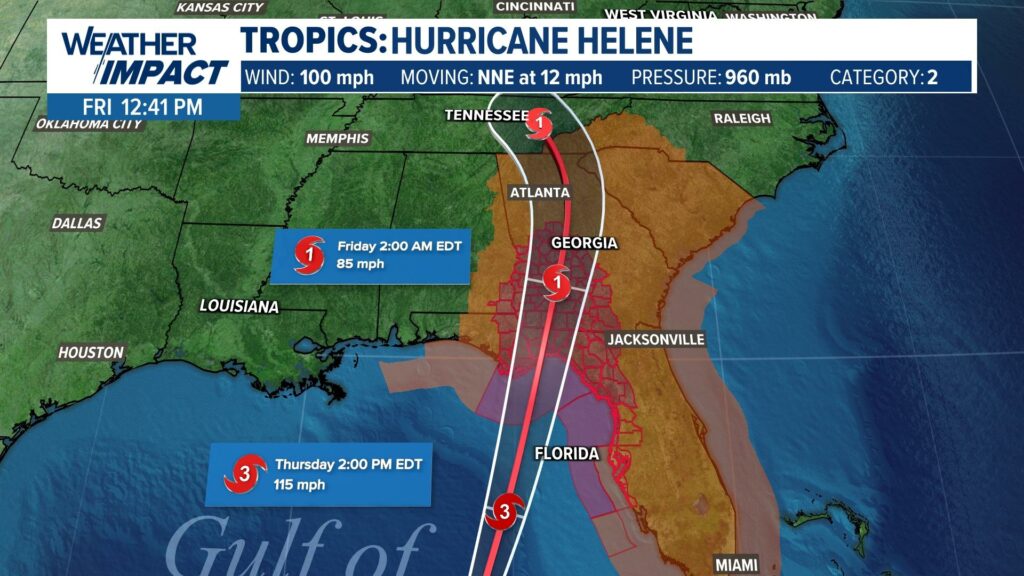 Helene tracker: See projected path as storm continues to weaken over Appalachians – USA TODAY