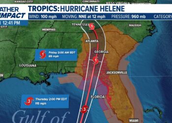 Helene tracker: See projected path as storm continues to weaken over Appalachians – USA TODAY