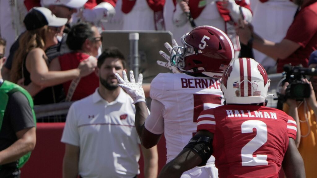 Alabama's Germie Bernard trolls Badgers, Jump Around song after win