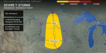 Big storms to hammer north-central US prior to big rain from Denver to Minneapolis