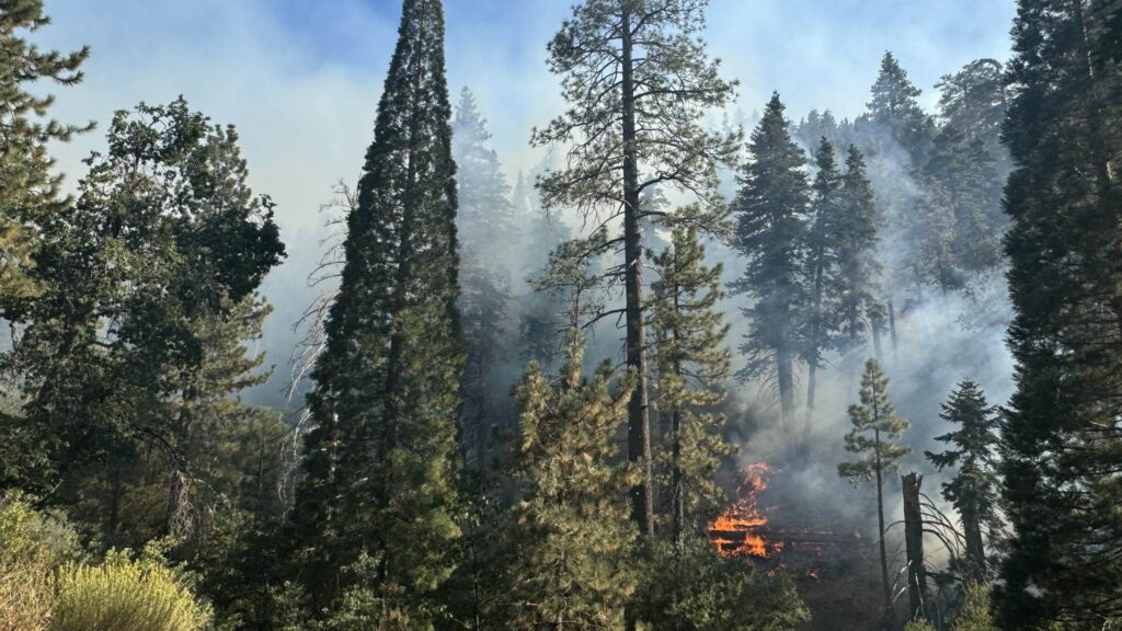 Bridge, Line fires rage in southern California, thousands evacuated