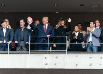 President Trump at Alabama-LSU game