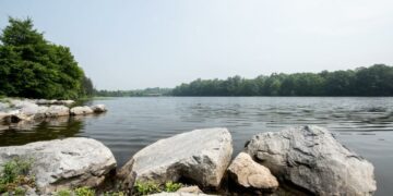 A view of Lake Nockamixon from the Haycock Boat Launch area in Haycock on Thursday, June 29, 2023.