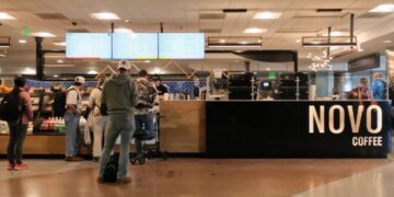 A second Novo Coffee location has opened at Denver International Airport in 2024. (Provided by Novo Coffee)