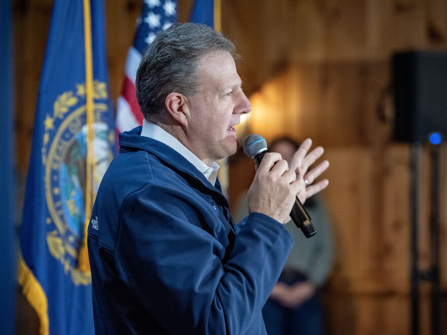 New Hampshire Republican Gov. Chris Sununu, seen here in January, recently signed the restrictive voter identification bill into law.