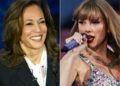 Kamala Harris campaign launched Taylor Swift-themed advertisements (AFP via Getty Images)