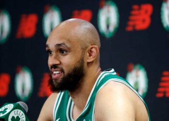 Derrick White talks Olympics, Colorado scuffle at Celtics Media Day