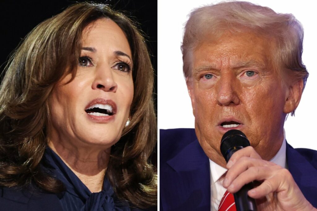 Kamala Harris and Donald Trump