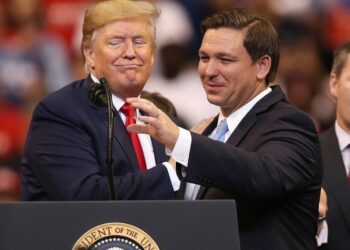 Donald Trump and Ron DeSantis