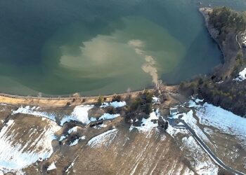 Runoff from Vorsteveld Farm in Panton into Lake Champlain - ROB MANN ©️ SEVEN DAYS