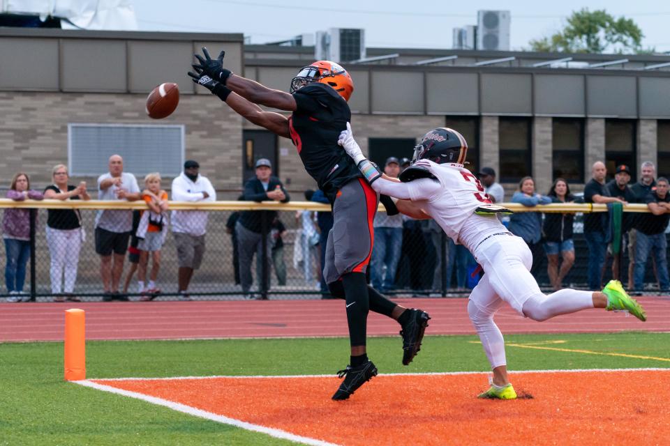 Hillsborough and Somerville high school football teams met on Aug. 29, 2024, at the Somerville high school football field.