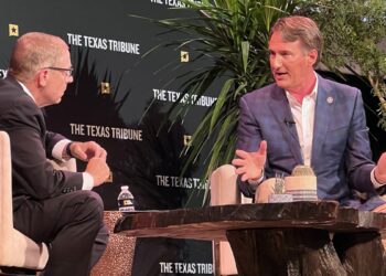 Evan Smith, Glenn Youngkin at Texas Tribune Festival