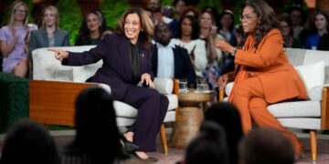 Vice President Kamala Harris joins Oprah Winfrey at the