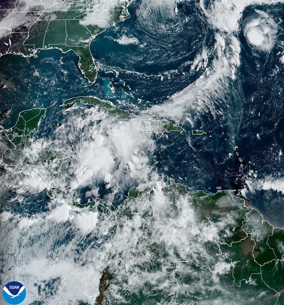 A storm system in the western Caribbean could become Tropical Storm Helene by Wednesday, Sept. 25, 2024.