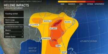 Helene to trigger inland flooding, widespread power outages in southeastern US