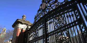 Providence, RI--Feb. 9, 2012 no video TAX EXEMPT bt 19 Brown University's Van Wickle gates. Images of some of the major tax exempt institutions in Providence : Rhode Island, Miriam and Butler hospitals, Providence College, Brown and Roger Williams Universities, RISD, etc. /The Providence Journal/Bob Thayer