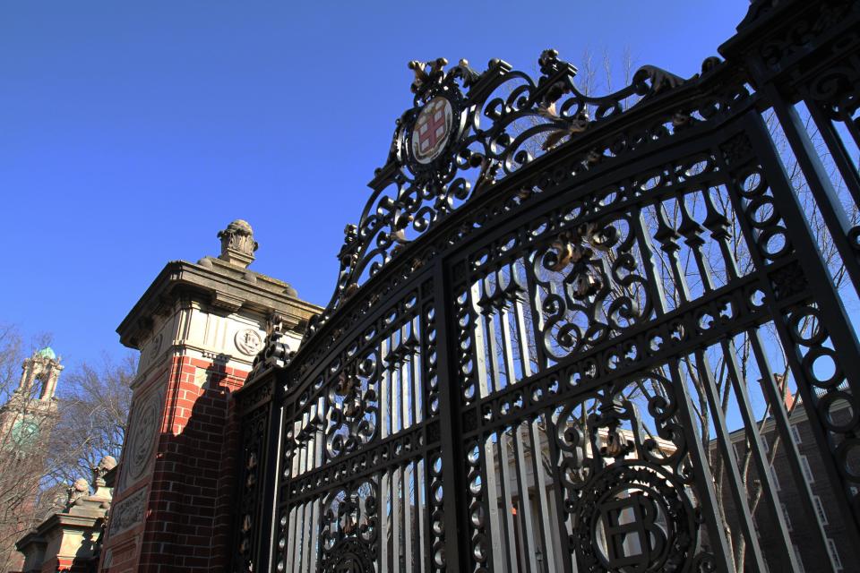 Providence, RI--Feb. 9, 2012 \no video TAX EXEMPT bt 19 Brown University's Van Wickle gates. Images of some of the major tax exempt institutions in Providence : Rhode Island, Miriam and Butler hospitals, Providence College, Brown and Roger Williams Universities, RISD, etc. /The Providence Journal/Bob Thayer