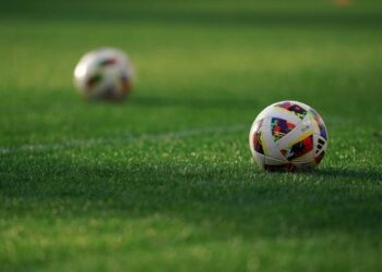 Jun 1, 2024; Washington, District of Columbia, USA; Official MLS soccer balls on the field before the match between Toronto FC and D.C. United at Audi Field. Mandatory Credit: Amber Searls-USA TODAY Sports