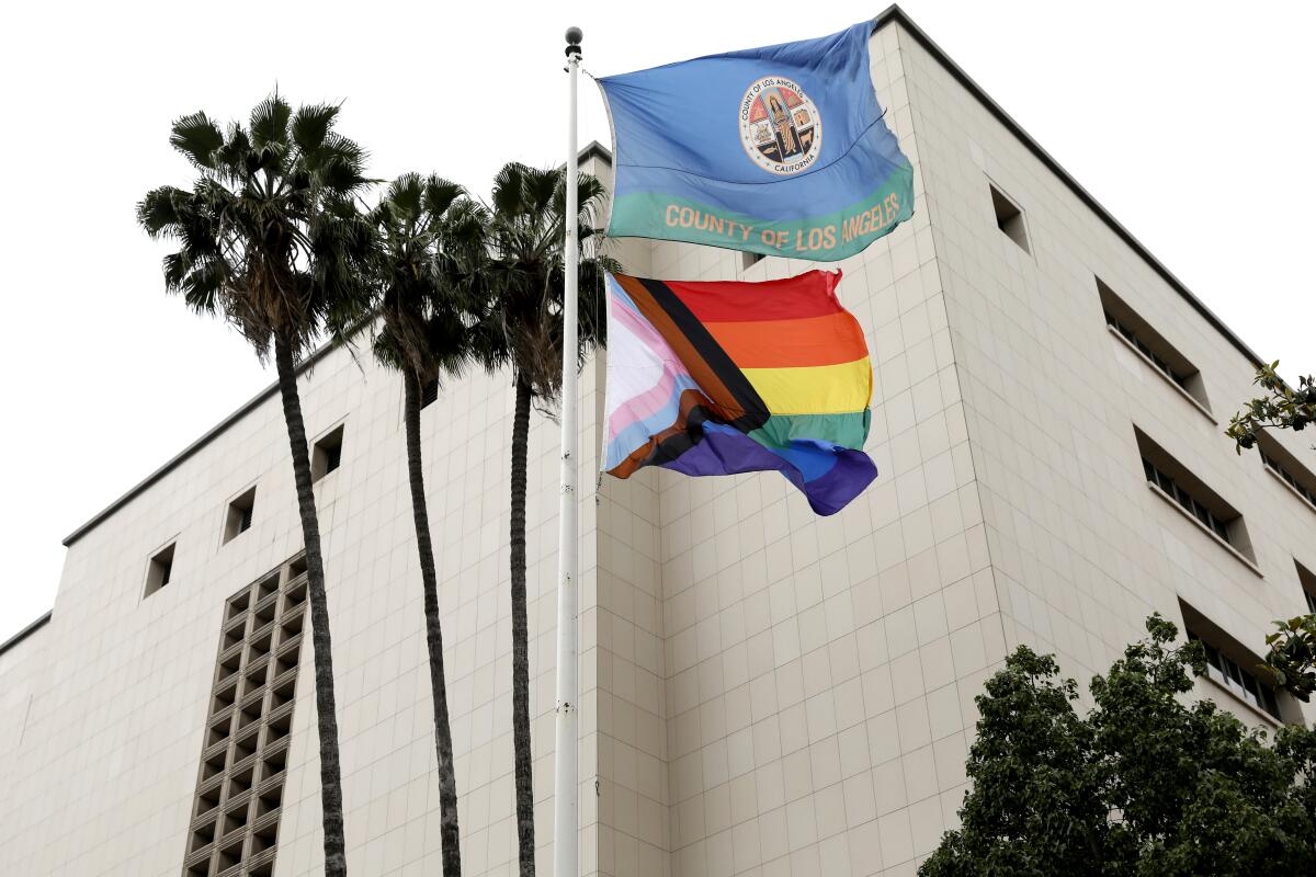 The Kenneth Hahn Hall of Administration for the first time in downtown 