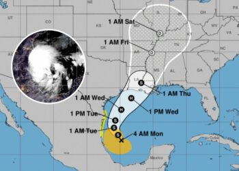 hurricane tracker Potential Tropical Cyclone Six