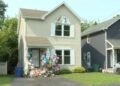 Moreno family home on Knapp street with vigil