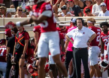 Indiana Head Coach Curt Cignetti during the Indiana versus Charlotte football game at Memorial Stadium on Saturday, Sept. 21, 2024.