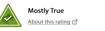 Rating: Mostly True