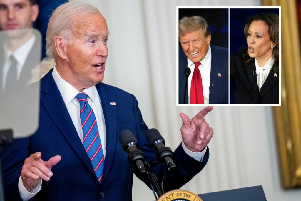 Joe Biden reacts to Harris-Trump Debate