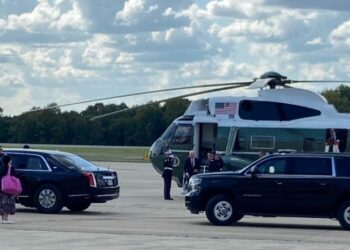 Joe Biden arrives in Delaware for world leaders summit