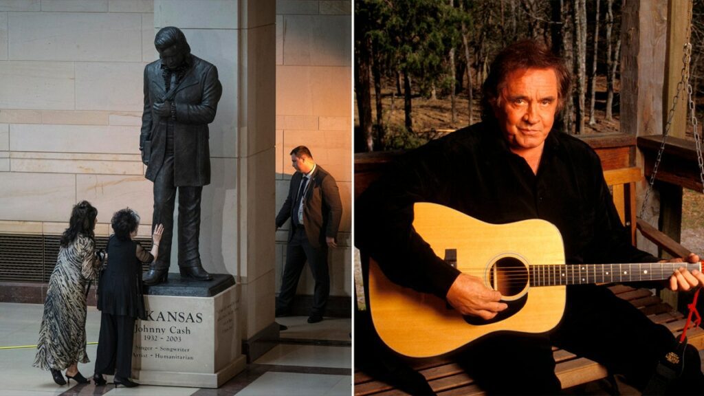 Johnny Cash was honored with a statue in the U.S. Capital.