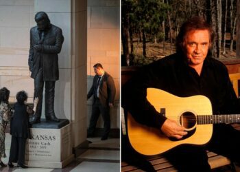 Johnny Cash was honored with a statue in the U.S. Capital.