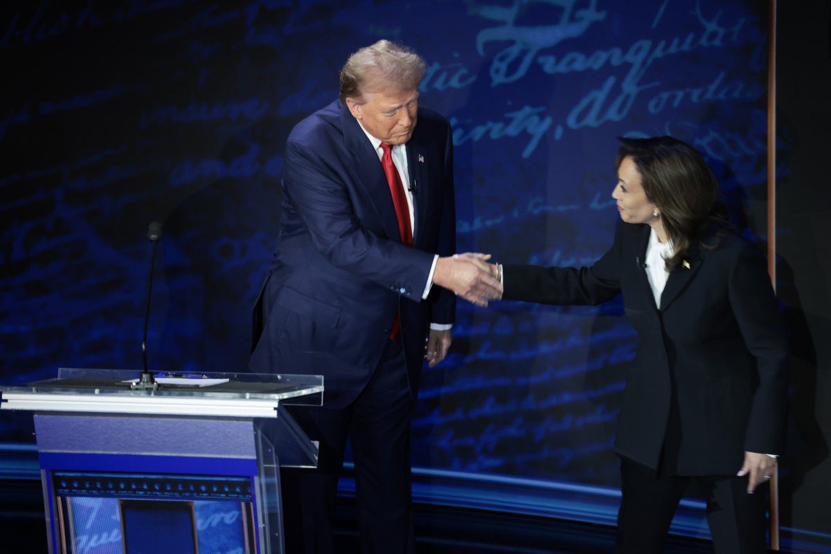 Donald Trump and Kamala Harris