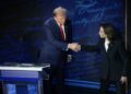 Donald Trump and Kamala Harris