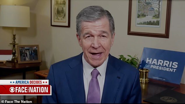 Roy Cooper, the Democrat governor of North Carolina, claims that if Kamala Harris can turn his state blue, she will beat Donald Trump in November