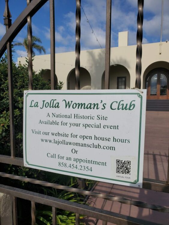 The La Jolla Woman's Club is located at 7791 Draper Ave. in The Village. (Ashley Mackin-Solomon)