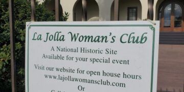 The La Jolla Woman's Club is located at 7791 Draper Ave. in The Village. (Ashley Mackin-Solomon)