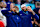 PARIS, FRANCE - AUGUST 11: Gold medalist LeBron James of Team United States and Anthony Davis of Team United States celebrate after the Men's basketball medal ceremony on day fifteen of the Olympic Games Paris 2024 at the Bercy Arena on August 11, 2024 in Paris, France. (Photo by Tom Weller/VOIGT/GettyImages)