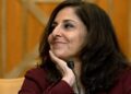 Neera Tanden appears before a Senate Committee on the Budget hearing on Capitol Hill on Feb. 10, 2021.