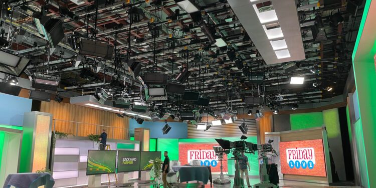 Nebraska Public Media’s studio undergoes major revamp of rigging and lighting systems