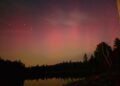 The Northern Lights as viewed Thursday night in Errol, N.H.