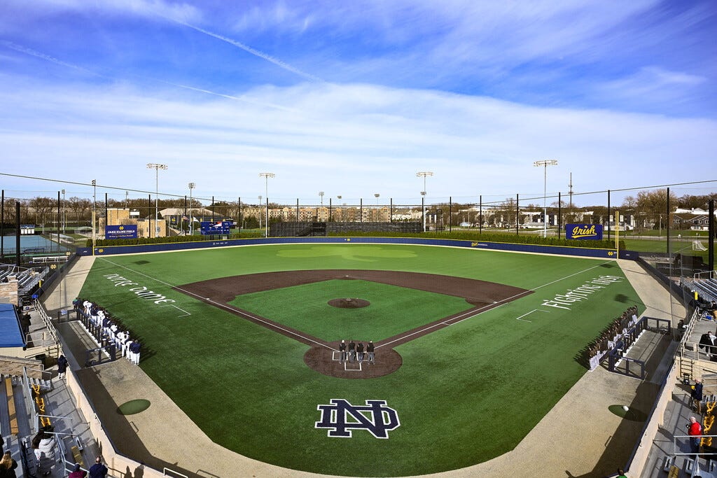 Check out the time-lapse video of Notre Dame baseball getting new turf