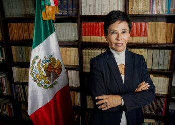 Mexican Consul General Alicia G. Kerber-Palma in Little Italy on Feb. 29. (Alejandro Tamayo / U-T file)