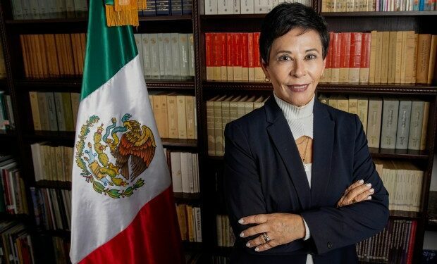 Mexican Consul General Alicia G. Kerber-Palma in Little Italy on Feb. 29. (Alejandro Tamayo / U-T file)