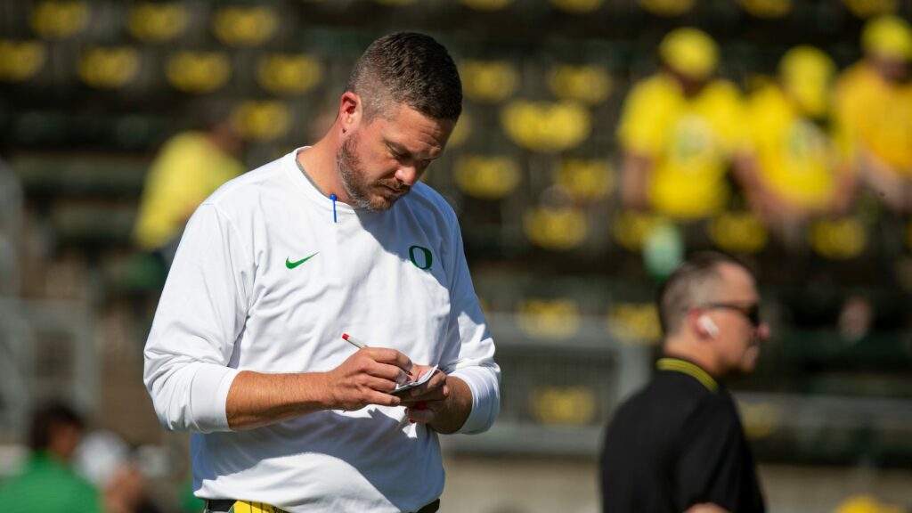 Oregon players, coach react to win against Idaho